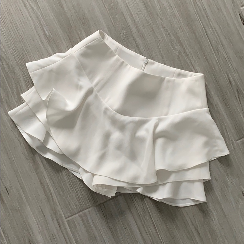 White Zara skort